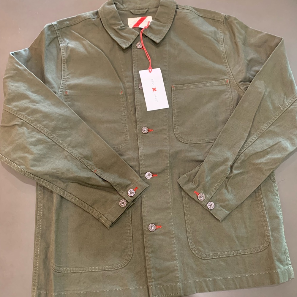 Best Made Co. Men’s Hatched Canvas Chore Coat